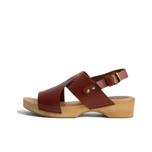 SOEUR One Ремешок Сандалии 5 см Женские Бордовый