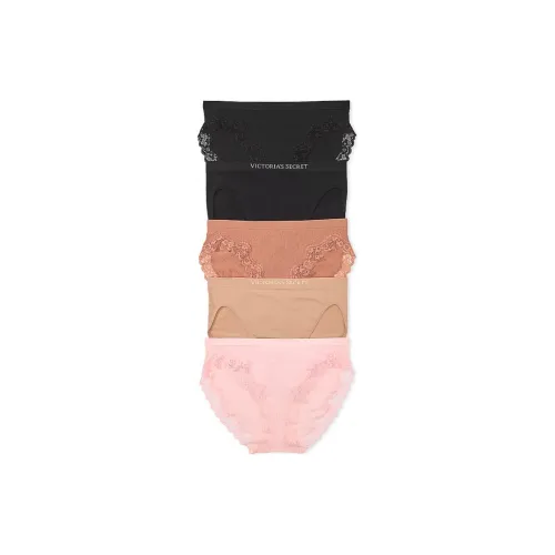Victoria's Secret 5 пар бесшовного нижнего белья с высокой посадкой Brief Panties Новый Neutrals MI женское нижнее белье 5 пар