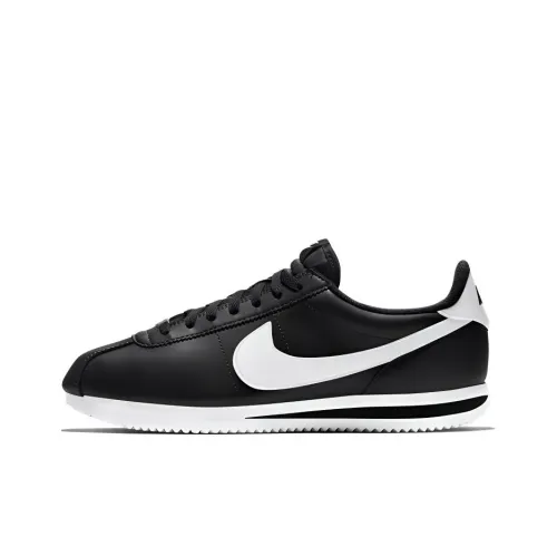 Nike Cortez Shock Absorbers Slip-resistant Low Top Casual Running Shoes Men's Black White Найк Кортец Шок Абсорберз Антискользящий Низкий Топ Повседневные Беговые Кроссовки Мужские Черный Белый