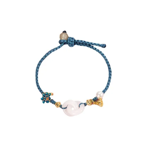 QIANMO Цветное стекло Нефритовые браслеты Унисекс