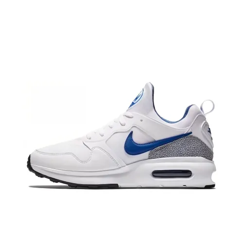Nike Air Max Prime Амортизация Износостойкие Низкие Кроссовки для Бега Мужские Белые и Синие