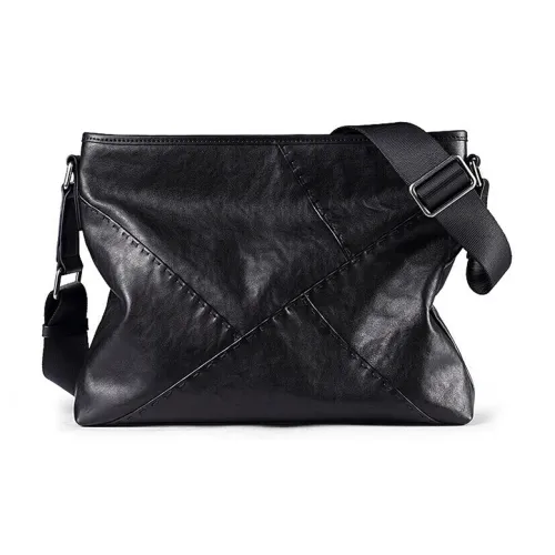 DOSRFINI Сумка через плечо из натуральной коровьей кожи сумка на плечо мужская черная