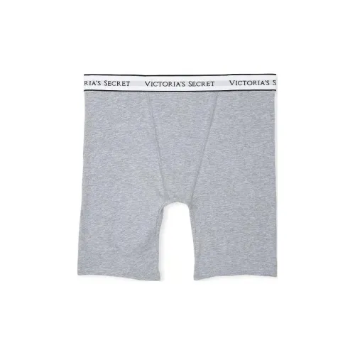 Victoria's Secret Хлопок Логотип Хлопок Высокая Талия Боксер Brief Серый Нижнее белье Женское 1 Пачка Серый