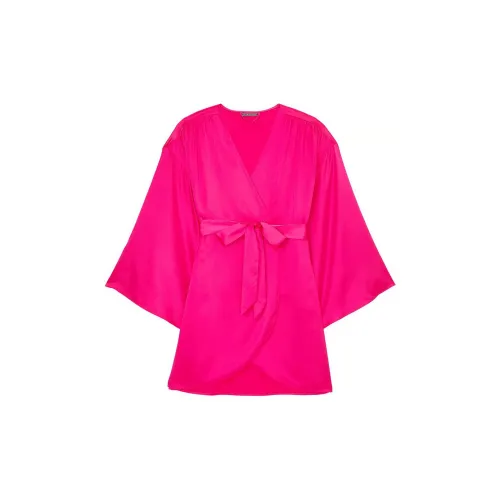 Victoria's Secret Невеста Embellished Сатин Короткий Халат Сон Халат Женские Розовый