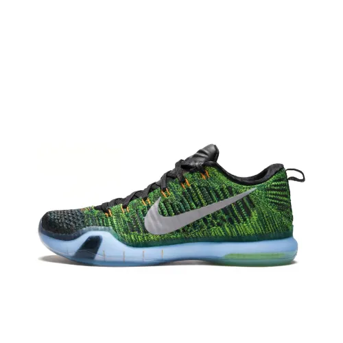 Nike Kobe 10 Elite HTM Racecar Non Slip Легкий Низкий Топ Баскетбольные кроссовки Мужской Зеленый