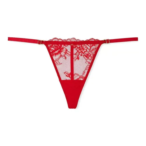 Victoria's Secret VERY Сексуальный Кружево Регулируемый V STRING Трусики Нижнее белье Женские 1 упаковка Красный