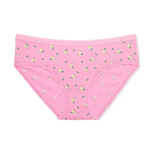 Victoria's Secret Розовый VICTORIA'SSECRET Эластичный хлопок Hiphugger Panty SM Нижнее белье Женское 1 упаковка Розовый
