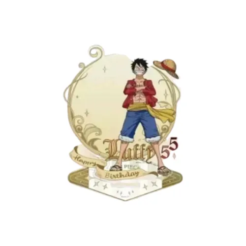 TOEI ANIMATION Ван-Пис One Piece Characters Коллекция Дня Рождения Луффи Золотая Фольга Доска для Сообщений с Днем Рождения Мерч по IP