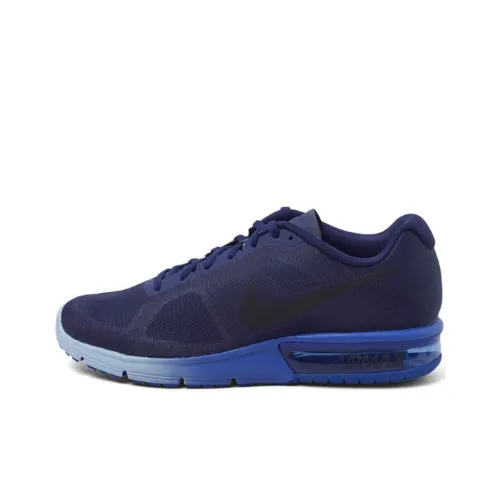 Nike Air Max Sequent Low Топ Air Cushion Тренировочные Беговые Кроссовки Мужские Фиолетовые