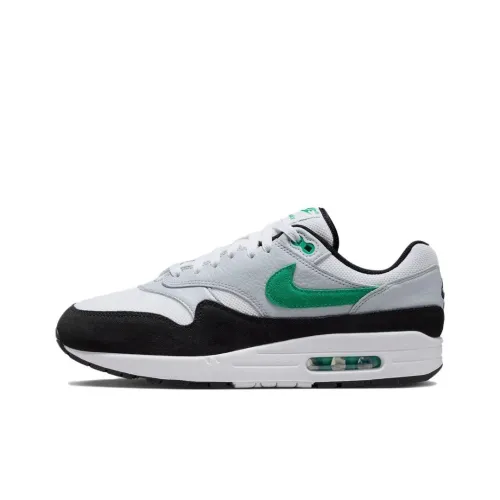 Nike Air Max 1 Casual Low Top Белый Черный Зеленый Мужской