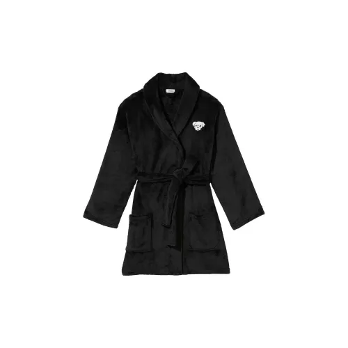 Victoria's Secret Sequin Мини Slip Платье Чисто черный Ночной халат Женские Черный