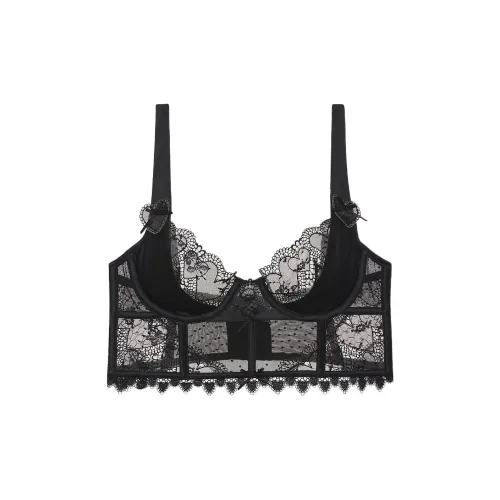 Victoria's Secret Розовый FOR LOVE LEMONS Brie Бюстьер Черный Бюстгальтер Женские Черный