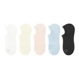 5 пар (Черный + Светло-розовый + Бежевый + Аква-синий + Белый)