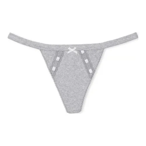 Victoria's Secret Новый! Эластичный хлопок V STRING трусики VS Белый нижний гигиенический слой женский 1 упаковка серо-белый