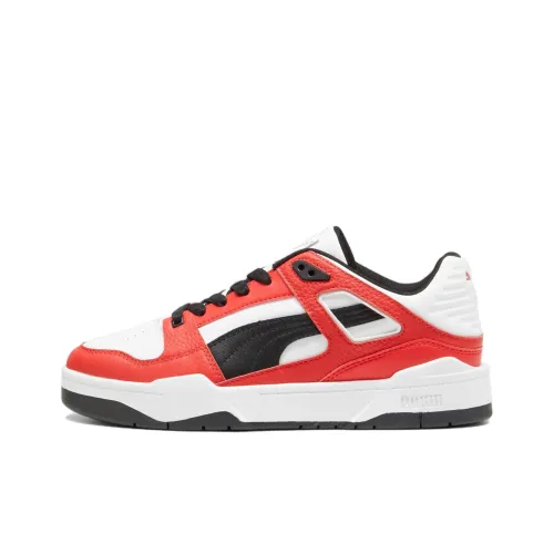 PUMA Slipstream Low Скейтборд Кроссовки Унисекс Белый Черный Красный