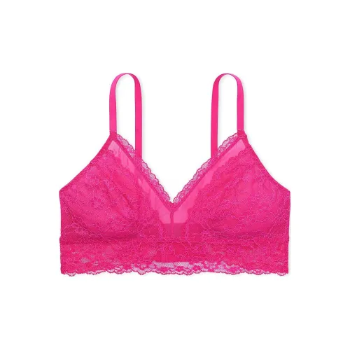 Victoria's Secret Кружево Curvy Bralette FOREVER Розовый Бюстгальтер Женские Розово-красный
