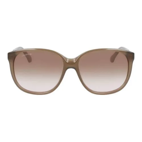 LACOSTE Нерегулярная форма Солнцезащитные очки Женские Коричневый