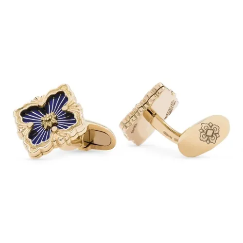 BUCCELLATI 18К золото, эмаль, запонки, мужской