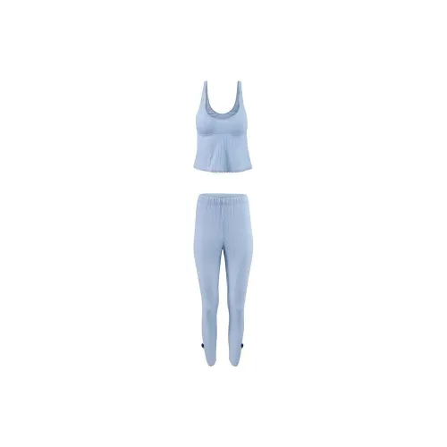Victoria's Secret Розовый ADORE ME Gemma Танк + Jogger SleepSet CB Пижамный комплект Женские Синий