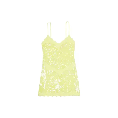 Victoria's Secret Розовый Victoria's Secret Sequin Мини Юбка Платье CG Ночная сорочка Женская Зеленая