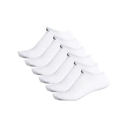 Adidas Низкие носки Мужские 6 пар Белые