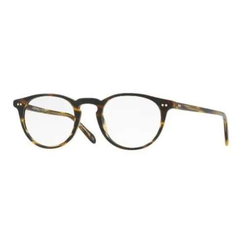 Oliver Peoples Ацетат Овальные Оправы для очков Мужские Черепаховый цвет