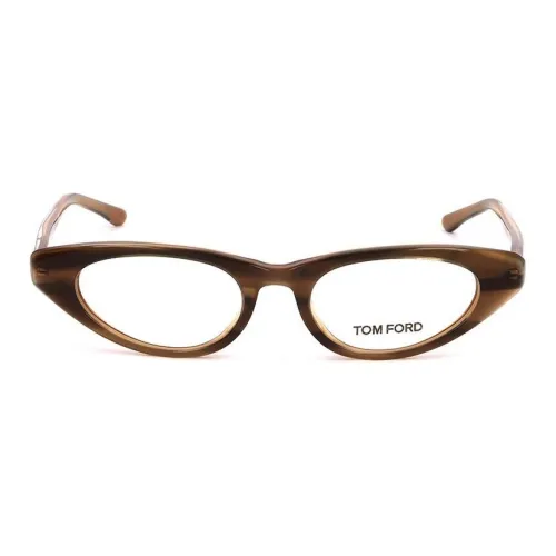 TOM FORD Ацетатные оправы для очков "Кошачий глаз" Женские Коричневые