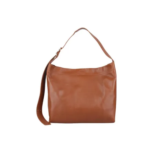 JIL SANDER Телячья кожа Сумка через плечо Женская Коричневая