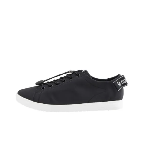Le Coq Sportif LA ALMA Travel Slip-resistant Abrasion-resistant Low Top Casual Shoes Unisex Black Л Кок Спортив LA ALMA Путешествие Противоскользящий Устойчивый к истиранию Низкий Топ Повседневная Обувь Унисекс Черный