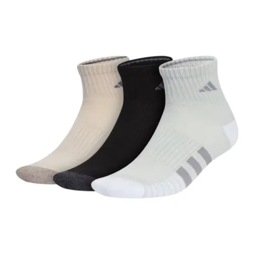 Adidas 1 комплект из 3 пар носков: бежевый + черный + темно-оливковый, мужские