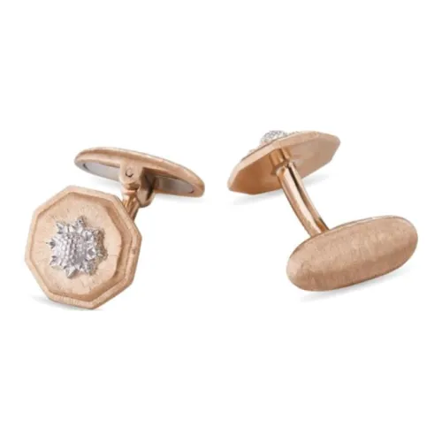 BUCCELLATI 18К Розовое золото, 18К Белое золото, Запонки Мужские