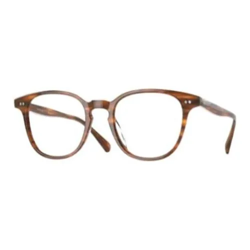 Oliver Peoples Оправа для очков с неровной формой Унисекс Коричневый
