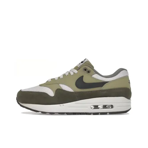 Nike Air Max 1 Low Топ Повседневная обувь Унисекс Зеленый