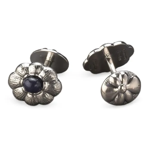 BUCCELLATI 925 стерлинговое серебро, сапфир, запонки, мужские