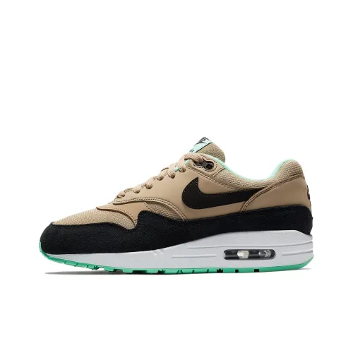Nike Air Max 1 Desert Night Светлый Амортизация Износостойкий Низкий Топ Повседневная Обувь Женская Черный Зеленый