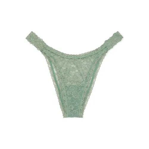 Victoria's Secret Розовый The LACIE Кружево Бразильские Трусы Зеленые Трусы Женские 1 Пачка Зеленый