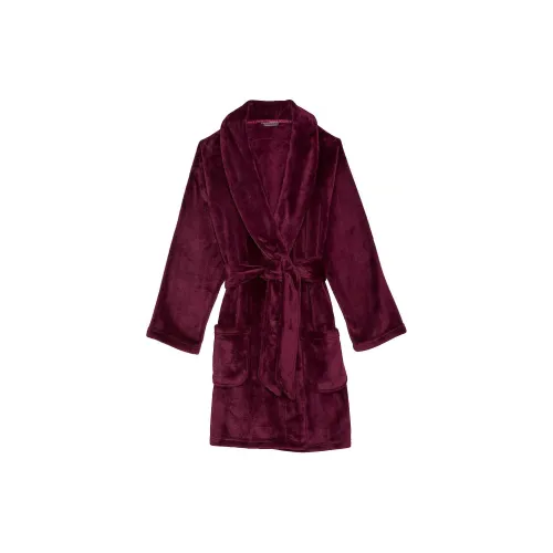 Victoria's Secret Короткий уютный халат халат для сна женский фиолетовый