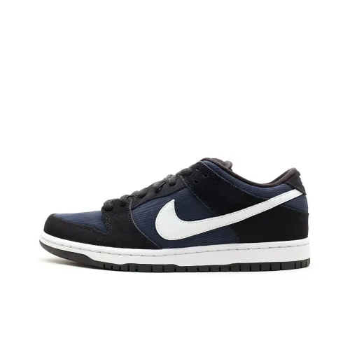 Nike Dunk SB Obsidian Нелипкий Легкий Низкий Топ Скейтборд Кроссовки Мужские Черный Белый Синий