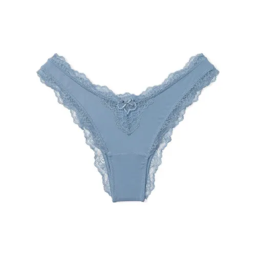Victoria's Secret DREAM ANGELS Smooth Lace Бразильские трусы нижнее белье Женские Blue