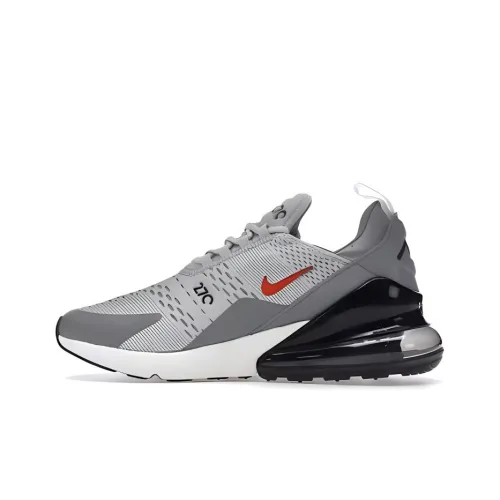 Nike Air Max 270 Амортизация Легкий Низкий Топ Повседневная Обувь Мужская Серый Черный