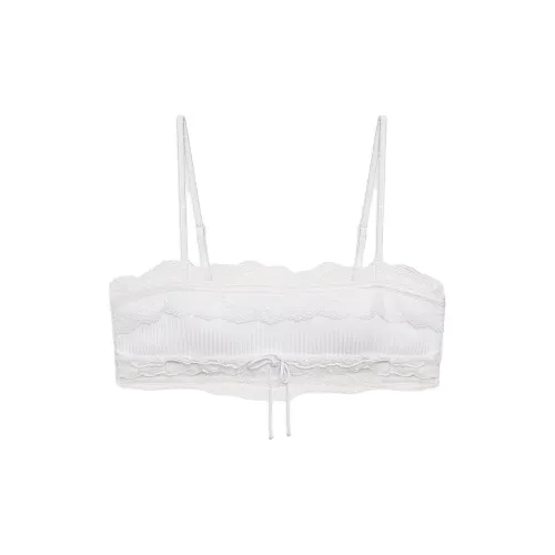 Victoria's Secret Розовый FOR LOVE LEMONS Георгин Сон Топ Белый Бюстгальтер Women's White