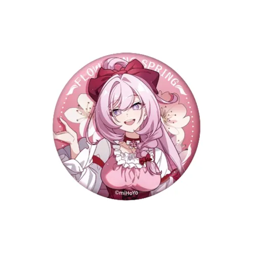MIHOYO Honkai Impact 3 Цветочный дизайн Праздничный Весна Glow Collection Жестяной Значки Eliskaiana