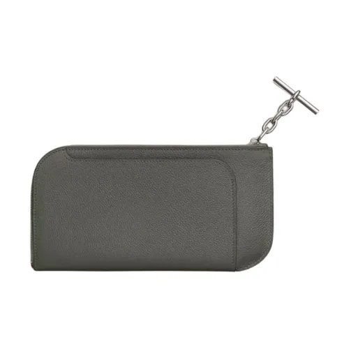 HERMES Ремень Evercolor Телячья кожа Чехол для телефона Женские 0L Grismeyer Дождевой облачный серый цвет