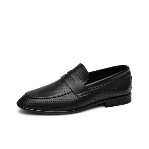 G5 Повседневные кожаные лоферы с плоской подошвой для мужчин