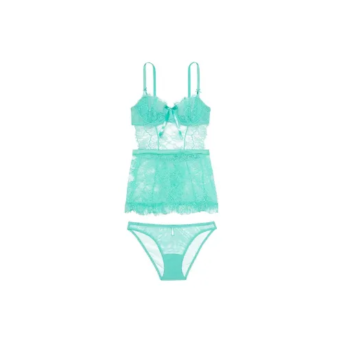 Victoria's Secret Розовый VERY Сексуальный Dream Angels Wicked Unlin Be Комплект Пижамы Женские Водолея Синий