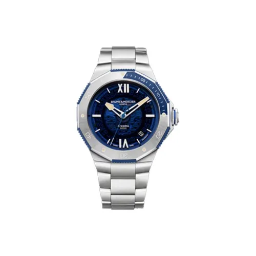 Baume & Mercier Автоматический Механический Механизм Мужские Часы 42 мм Синий