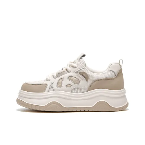 Spider King Скейтборд Кроссовки Женские Бежевые Абрикосовые