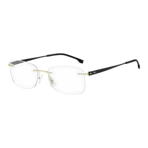 Hugo Boss Нержавеющая сталь Прямоугольные Оправы для очков Мужские Черные