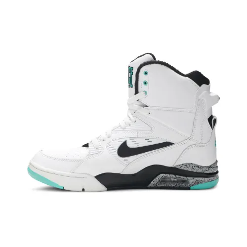 Nike Air Command FORCE Амортизация Износостойкий Высокий Топ Винтажные Баскетбольные Кроссовки Мужские Белые