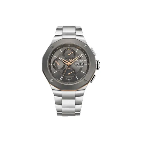 Baume & Mercier Автоматический Механический Механизм Мужские Часы 43,06мм*36,47мм*14,14мм Серый
